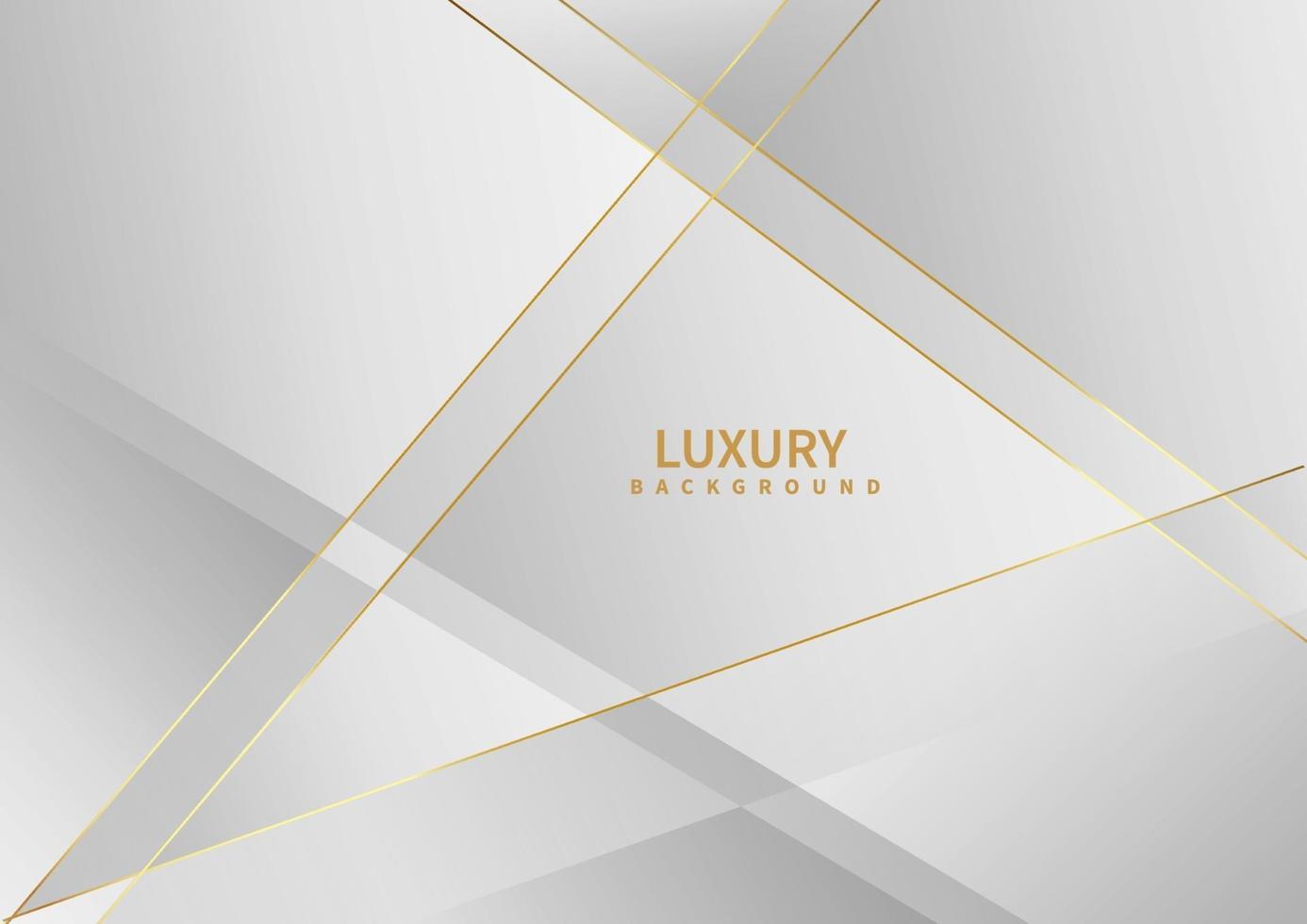 Abstract white background with golden line luxury. vector