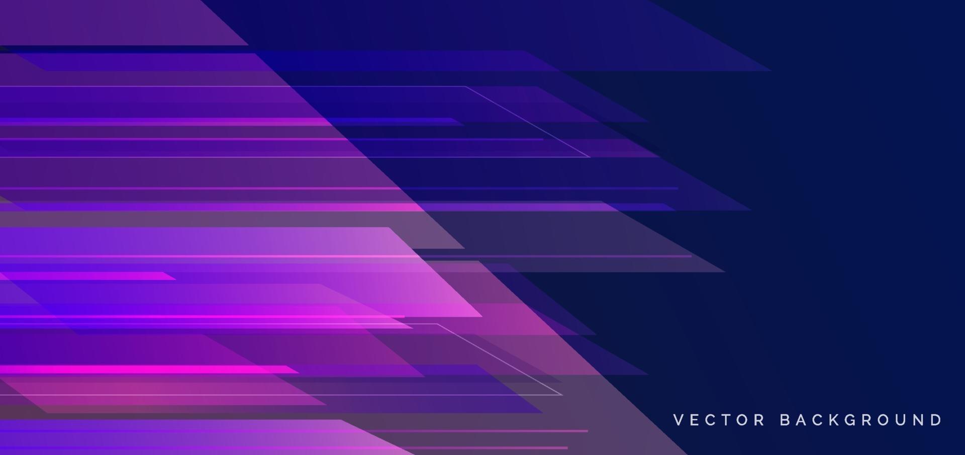 Abstract horizontal stripes geometric overpping pink blue background. Speed motion technology concept. vector