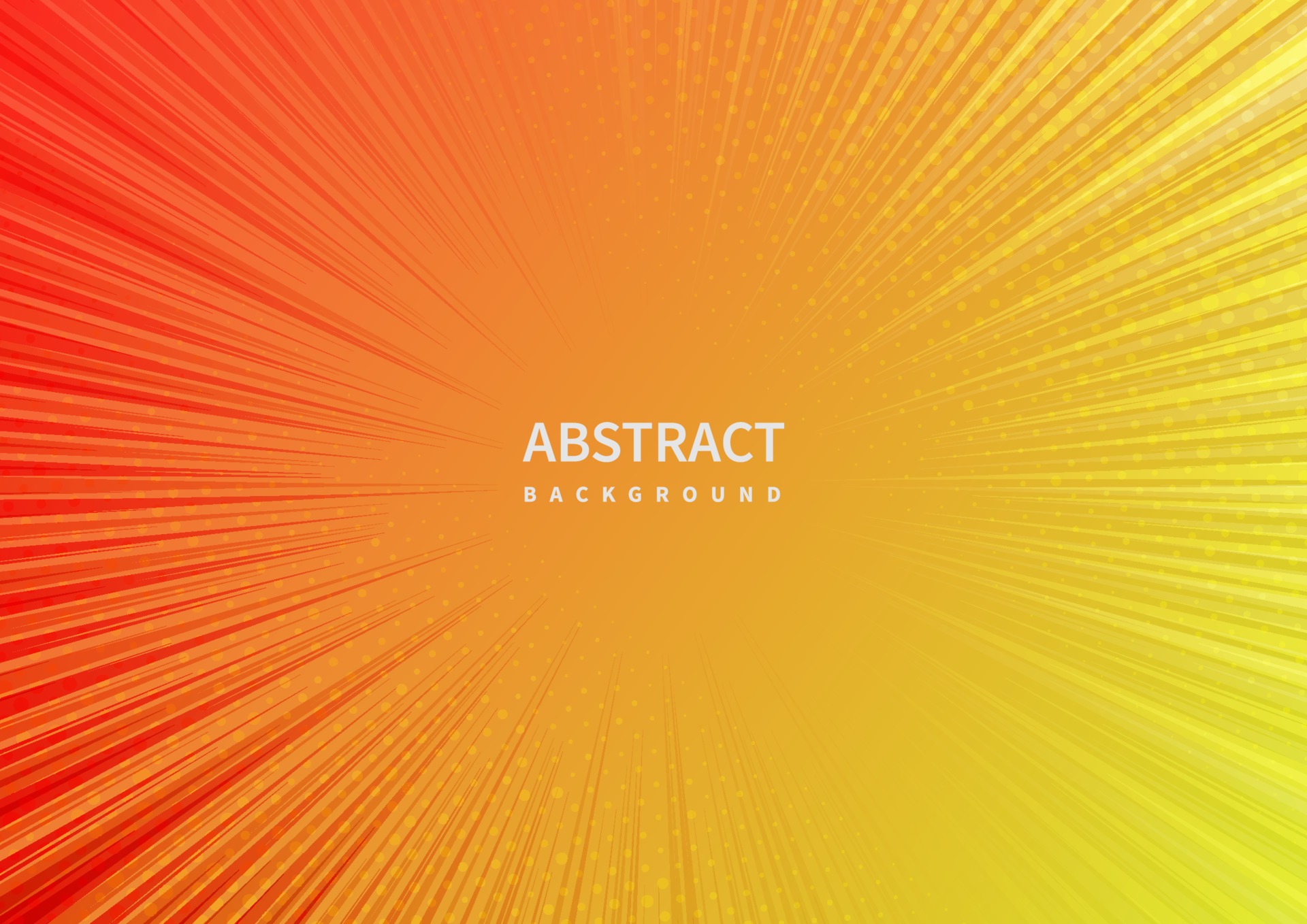 Abstract zoom line on orange and yellow background. 1987734 Vector Art