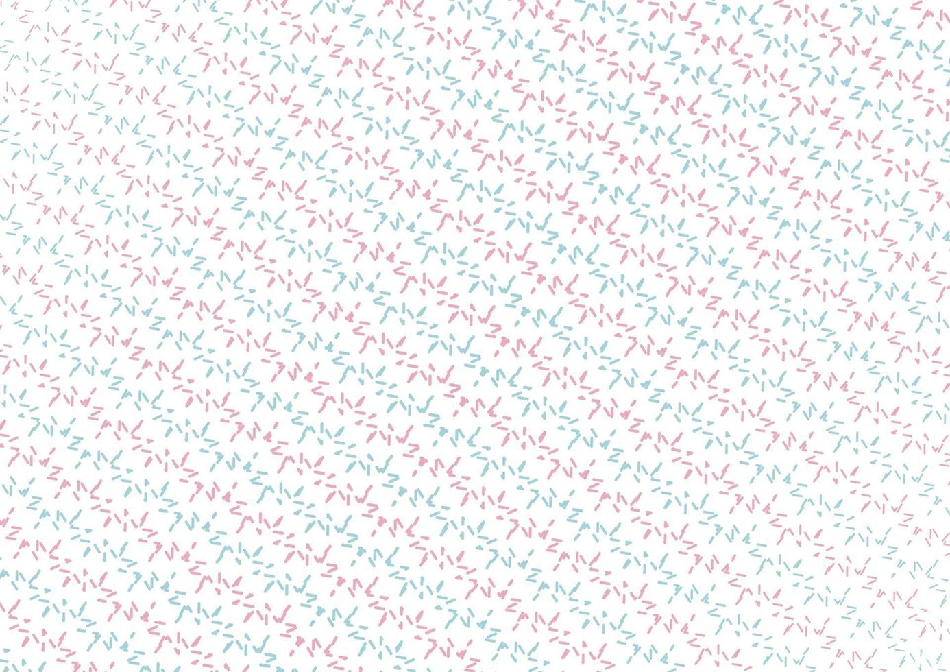 Línea abstracta patrón azul y rosa sobre fondo blanco y textura. vector