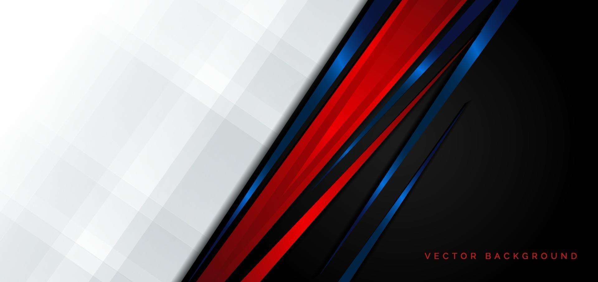 Template corporate concept red black blue and white contrast background. vector