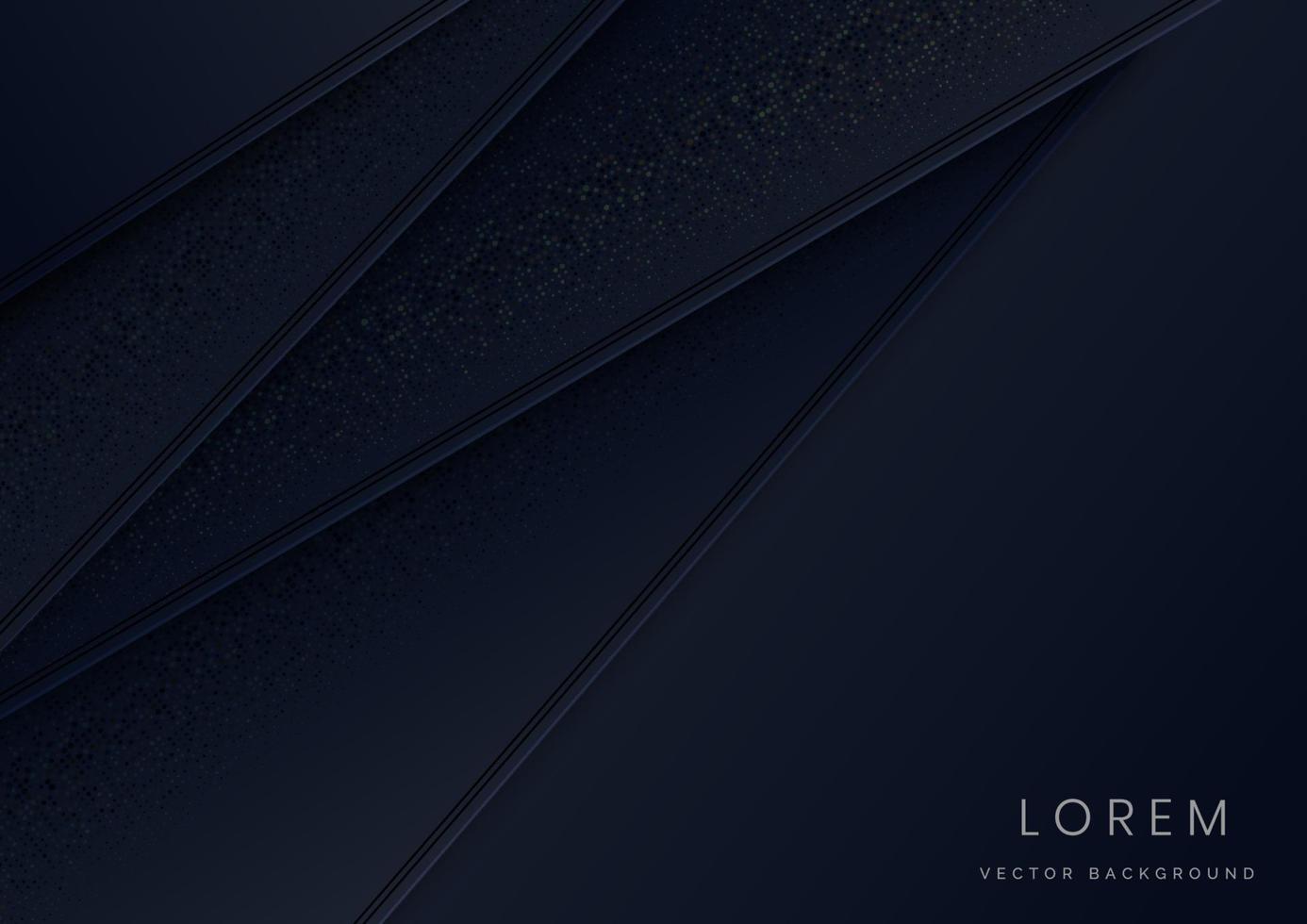Abstract dark background with layers decoration gliters dots element with copy space for text. vector