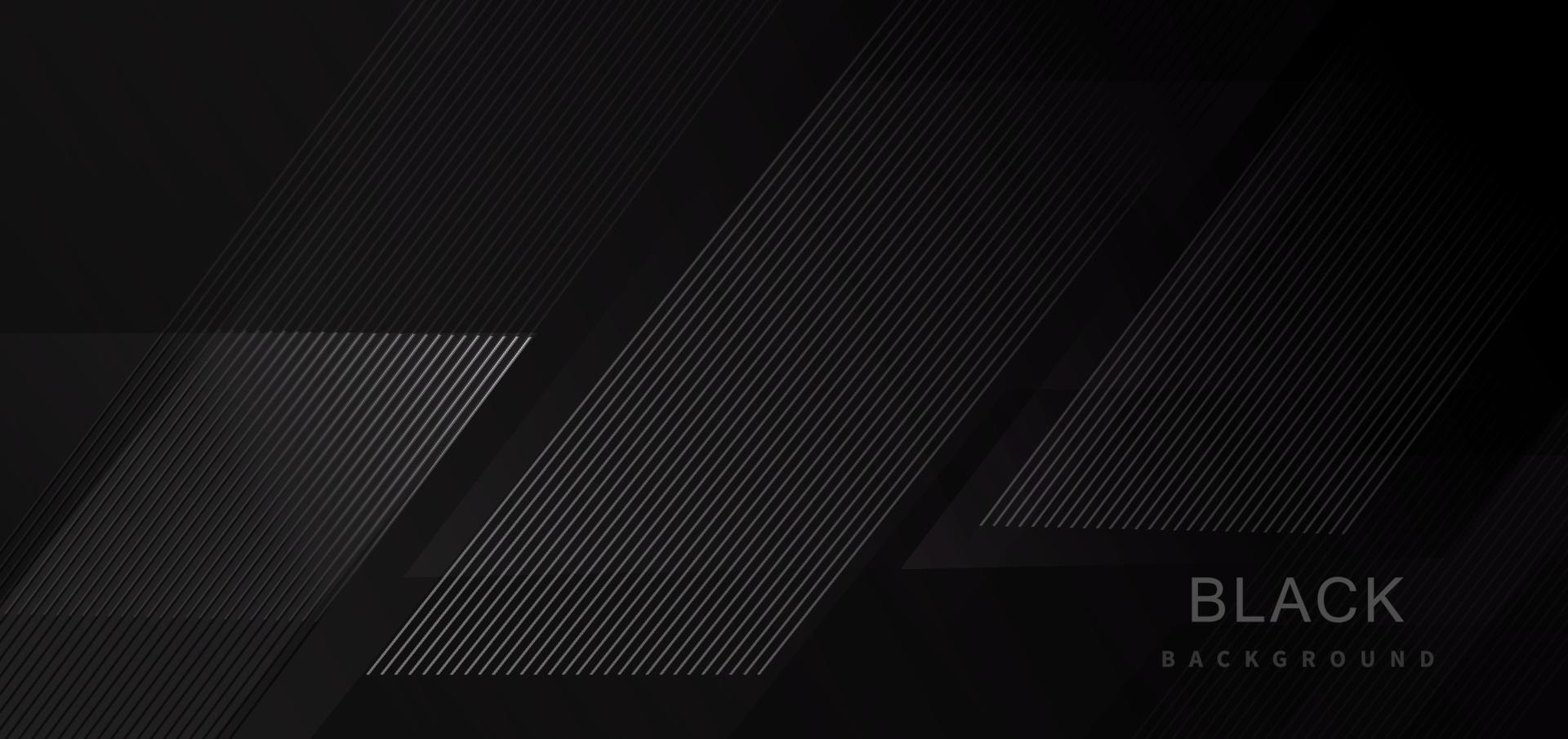 Black abstract tech geometric modern stripe line background. vector