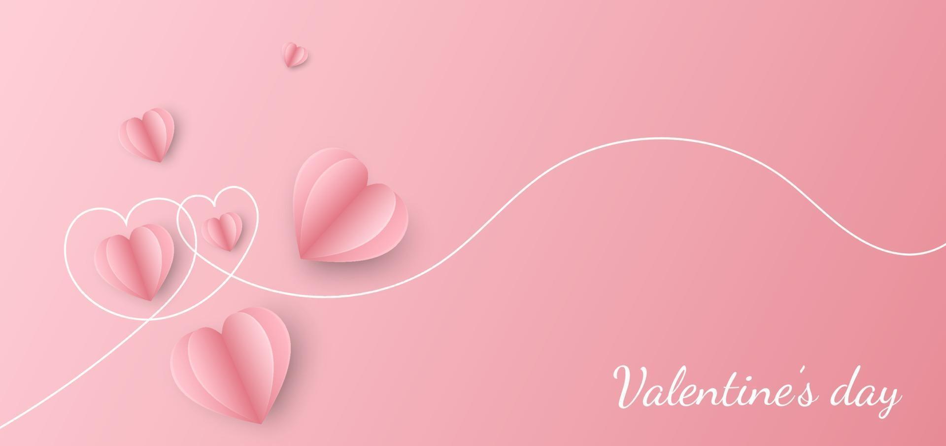 diseño de tarjetas de felicitación del día de San Valentín. corazones con postal de avión. vector