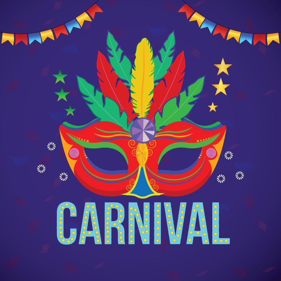 Carnival celebration party greeting vector