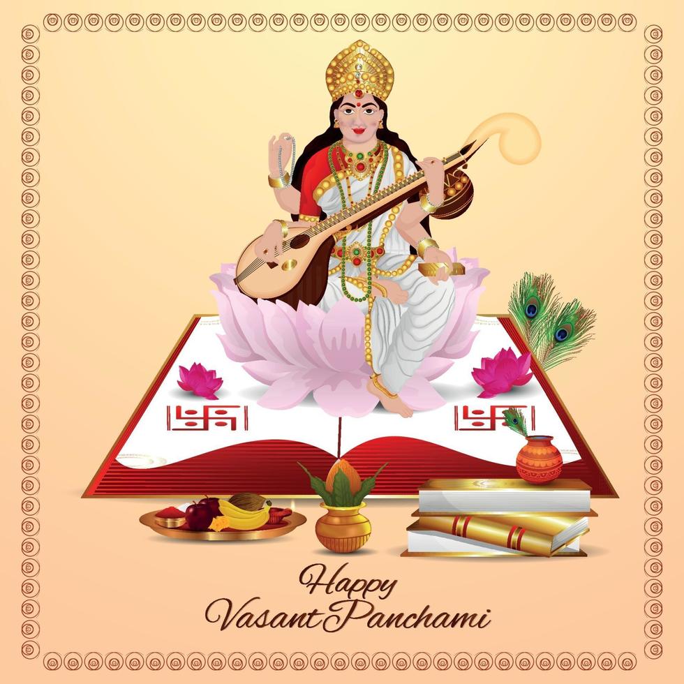 Happy Vasant Panchami vector