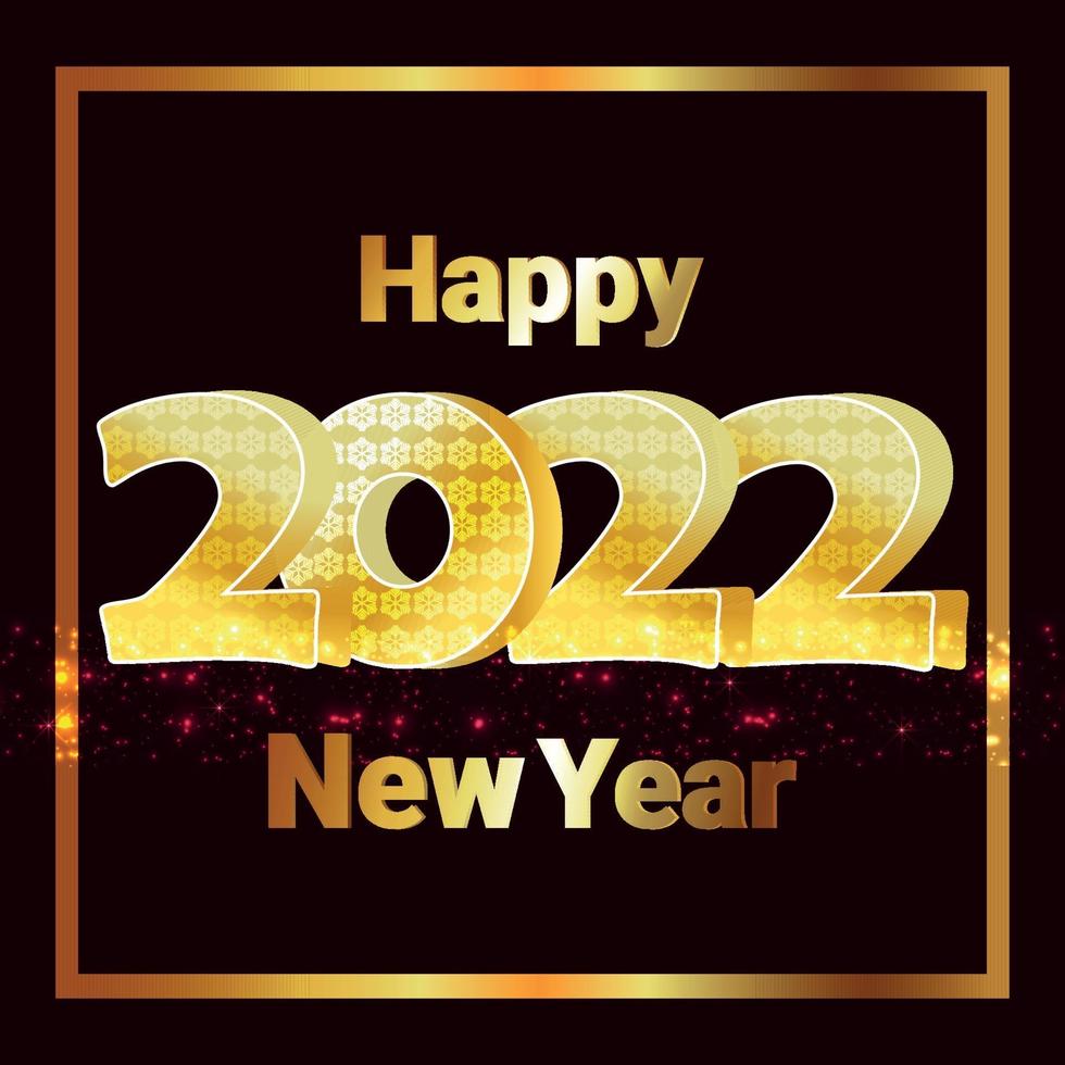 feliz año nuevo diseño de fiesta 2022 vector