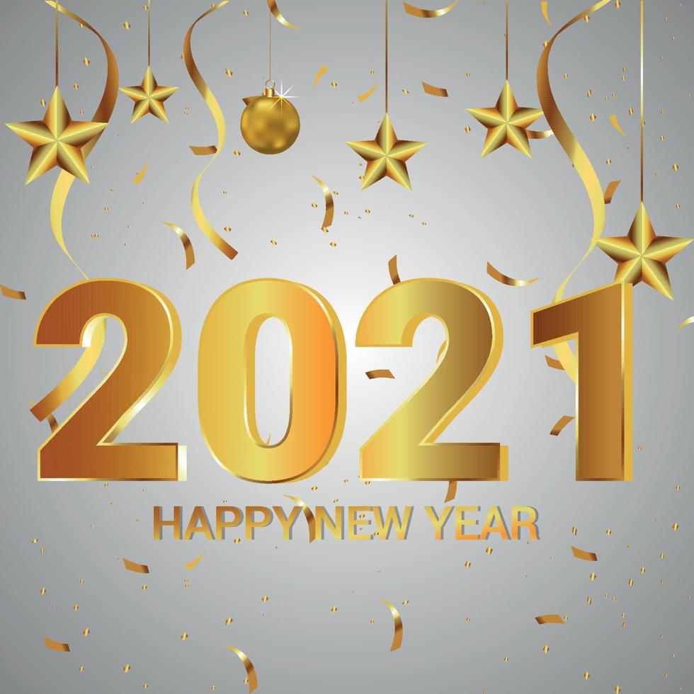 Happy new year party design vector