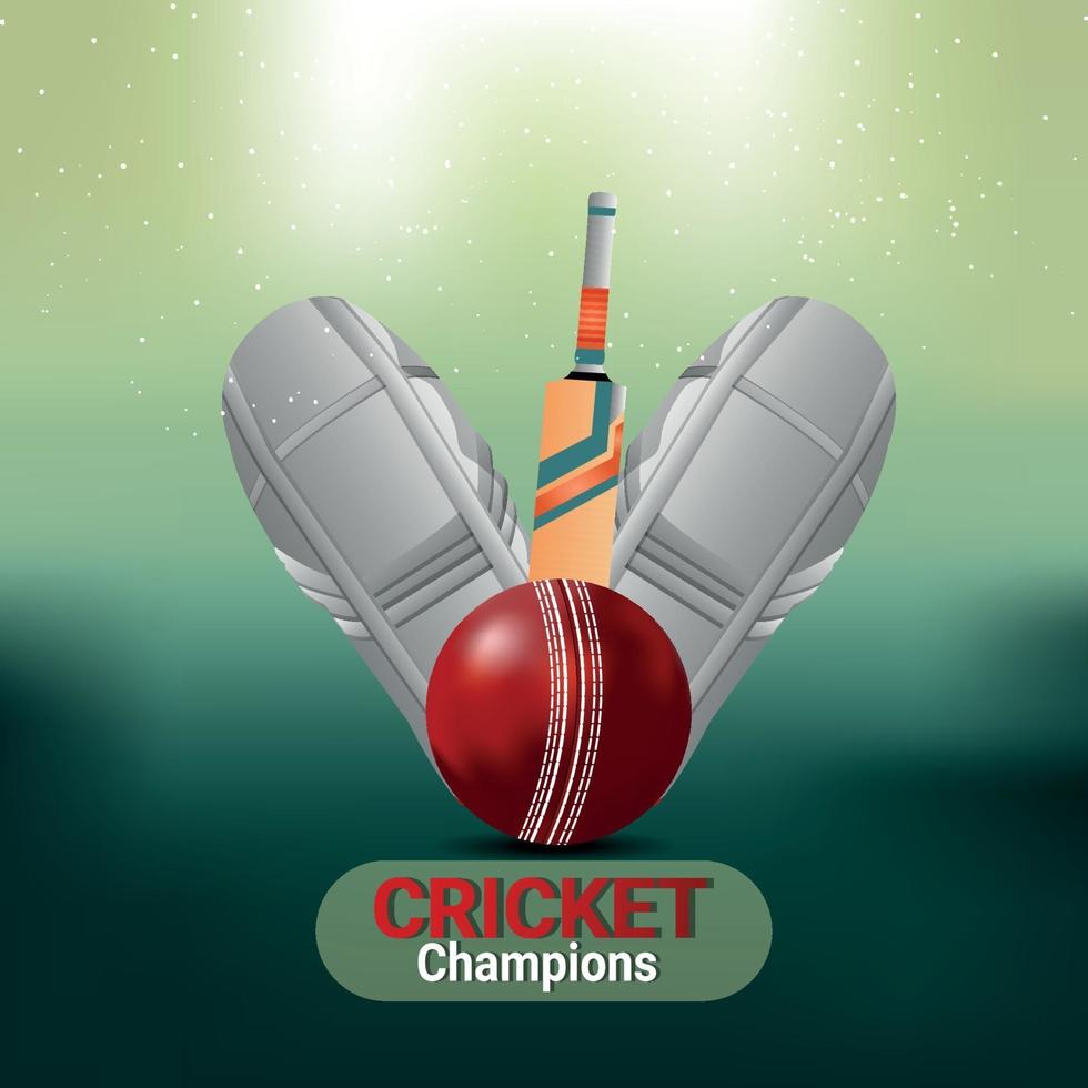 Cricket championship tournament concept vector