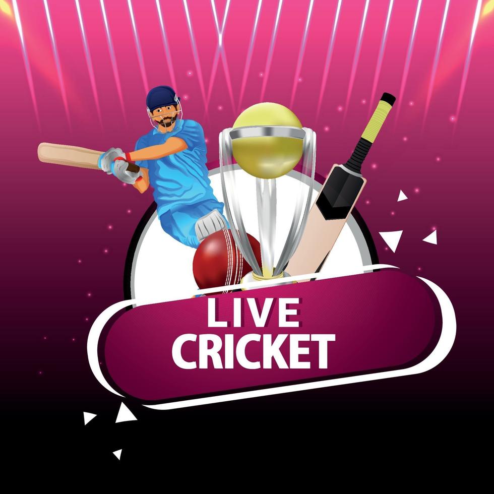 Cricket match concept with stadium 1988085 Vector Art at Vecteezy