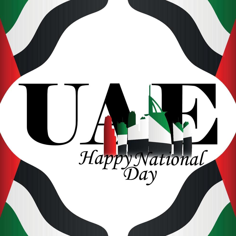 Uae national day with background vector