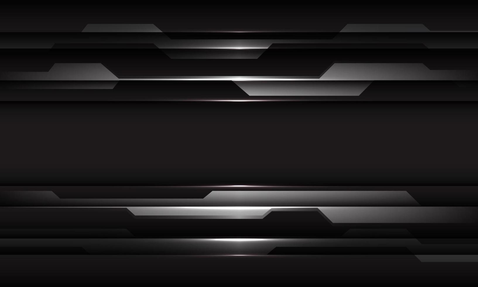 Abstract grey black geometric cyber design modern technology futuristic background vector illustration.