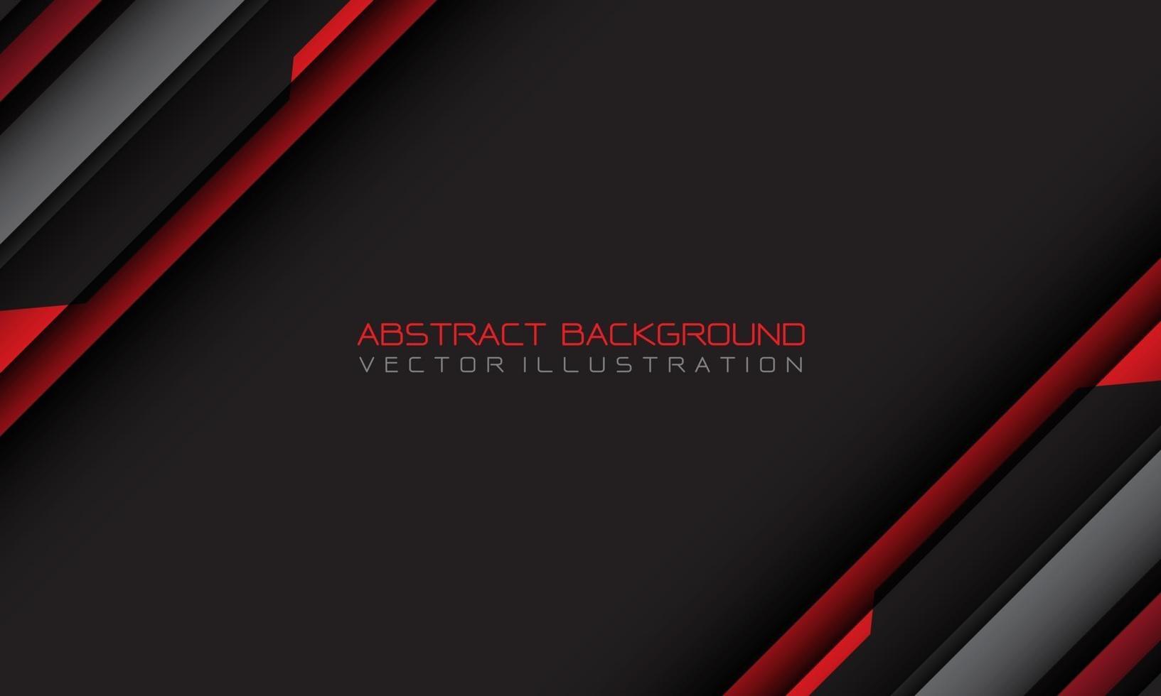 Abstract red grey cyber geometric slash with blank space and text design modern futuristic background vector illustration.