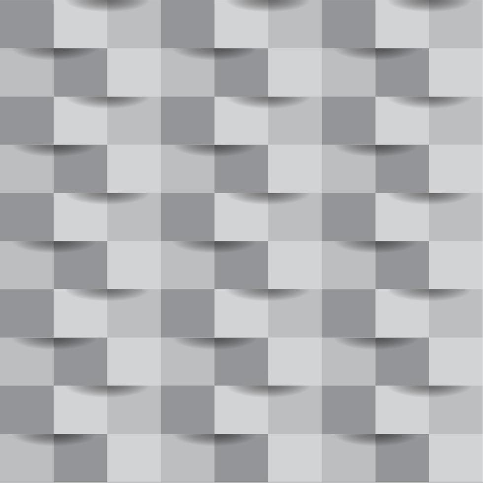 Abstract grey block geometric seamless pattern background vector illustration.