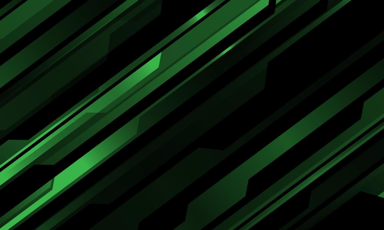 patrón cibernético metálico verde abstracto en diseño negro tecnología moderna fondo futurista ilustración vectorial. vector