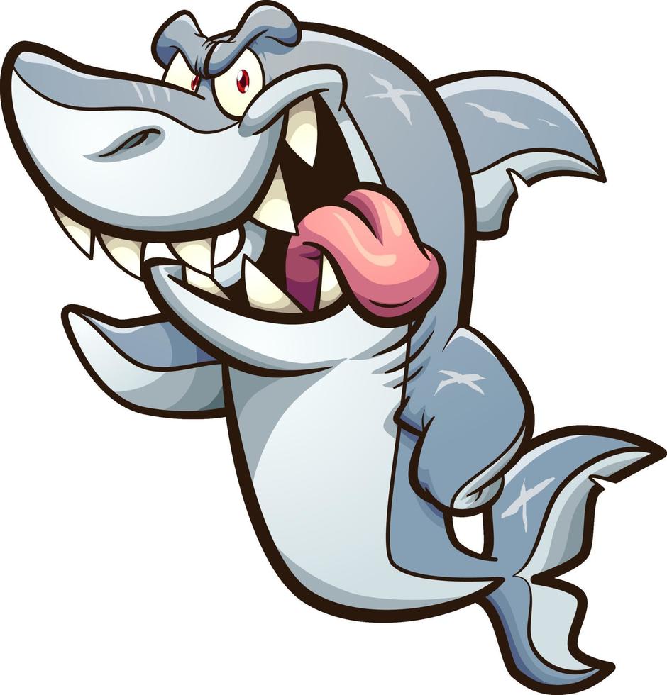 Great white shark vector