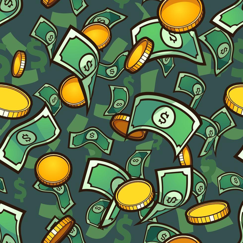 Seamless Money Background Vector Art At Vecteezy