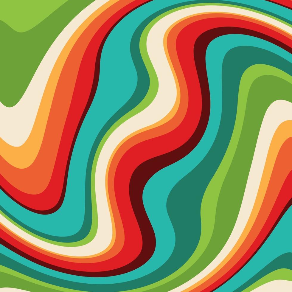 Abstract background with a retro swirl design vector