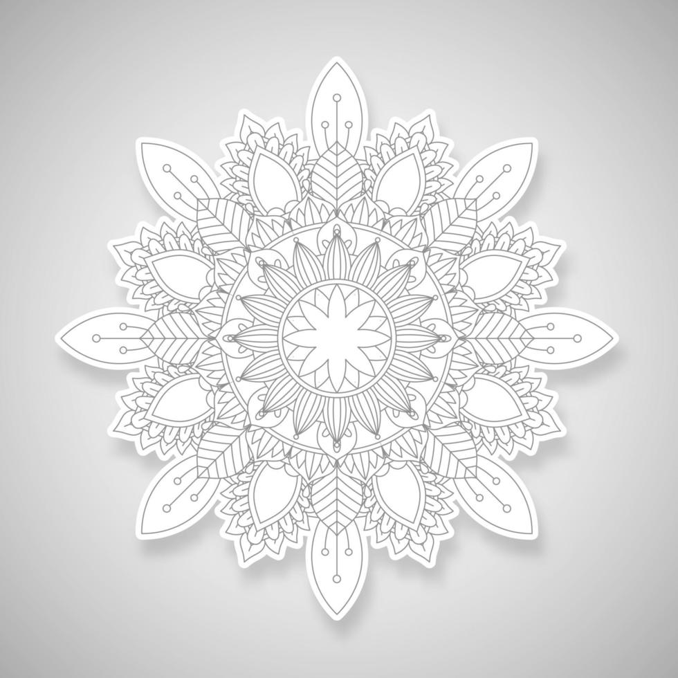 diseño decorativo de mandala 1401 vector