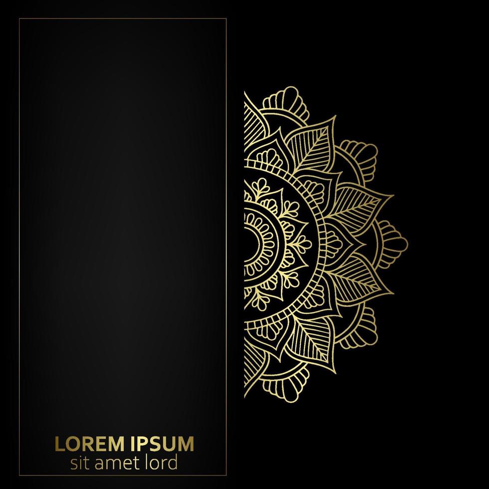 Mandala template with elegant, classic elements. Great for invitation, flyer, menu, brochure, background Premium Vector