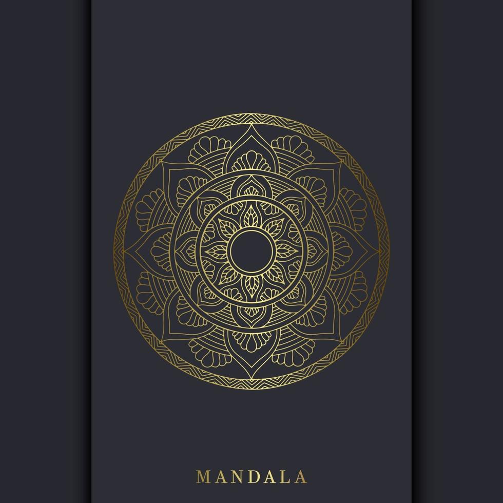 Mandala template with elegant, classic elements. Great for invitation, flyer, menu, brochure, background Premium Vector