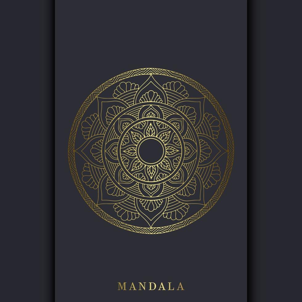 Mandala template with elegant, classic elements. Great for invitation, flyer, menu, brochure, background Premium Vector