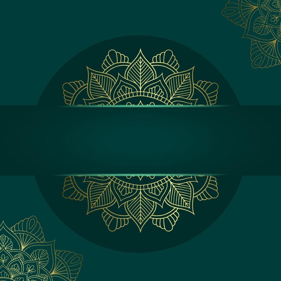 Mandala template with elegant, classic elements. Great for invitation, flyer, menu, brochure, background Premium Vector