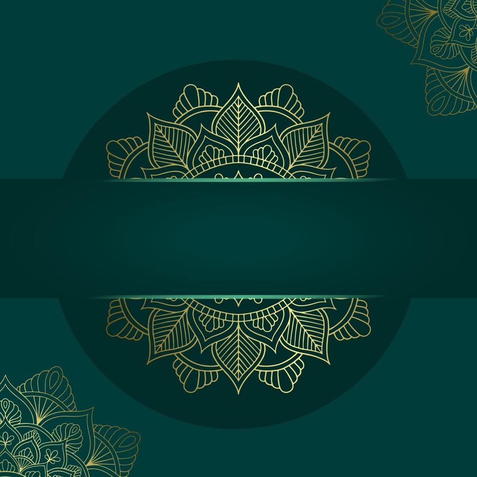 plantilla de mandala con elementos clásicos y elegantes. ideal para invitación, volante, menú, folleto, fondo vector premium