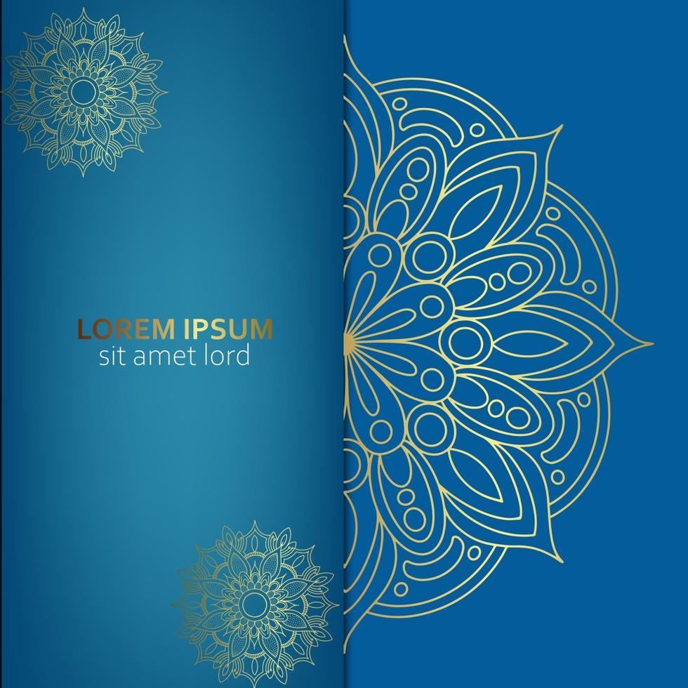 Fondo de mandala ornamental de lujo con estilo de patrón oriental islámico árabe vector premium