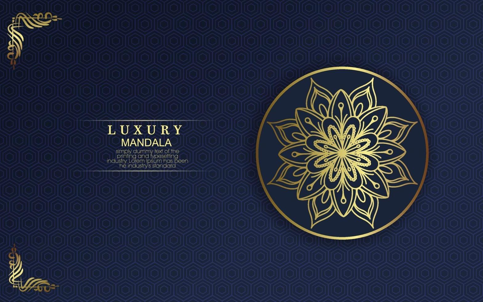 Floral and mandala ornamental decorative frame background luxury Premium Vector