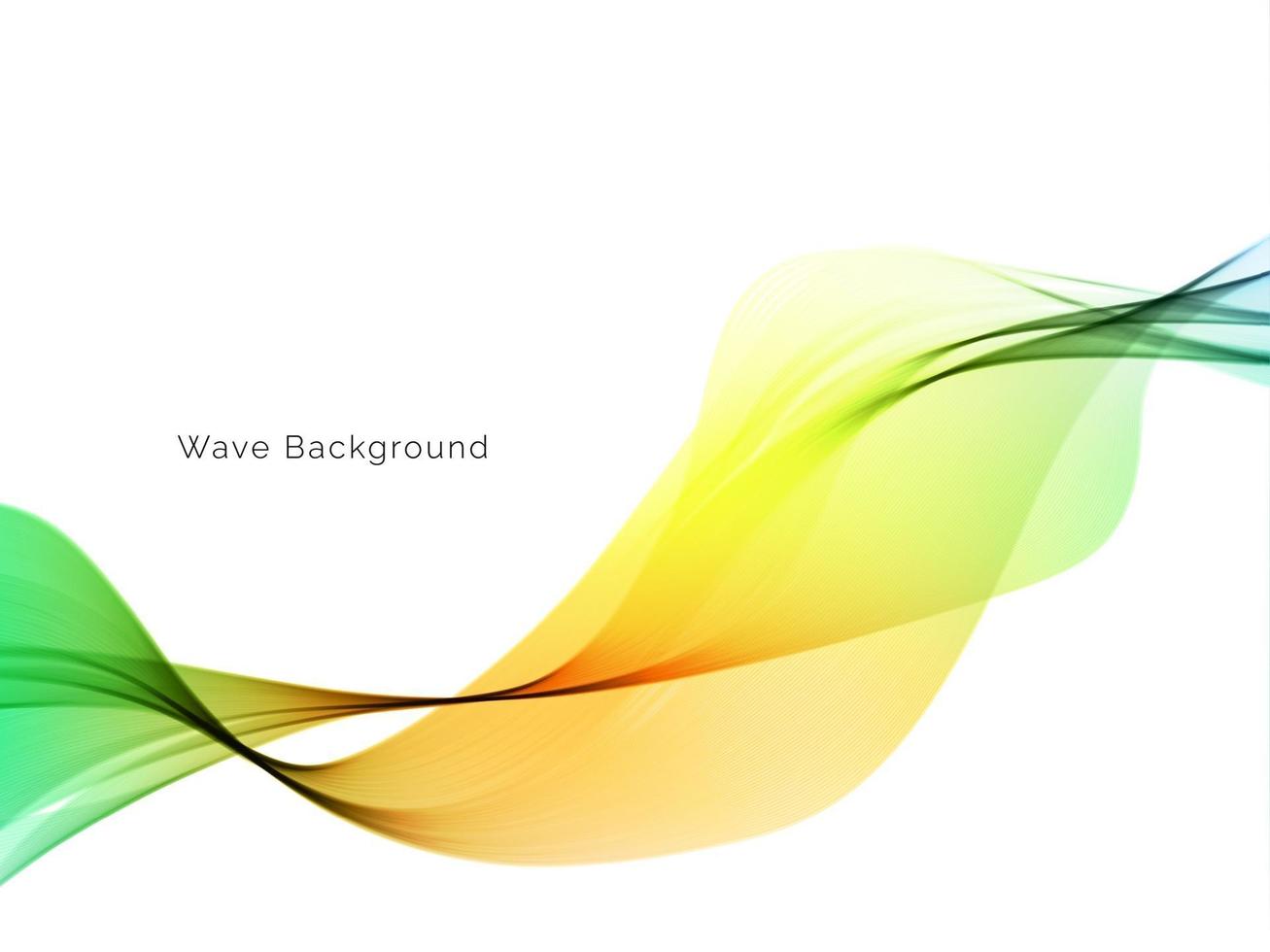 Modern business wave abstract background vector