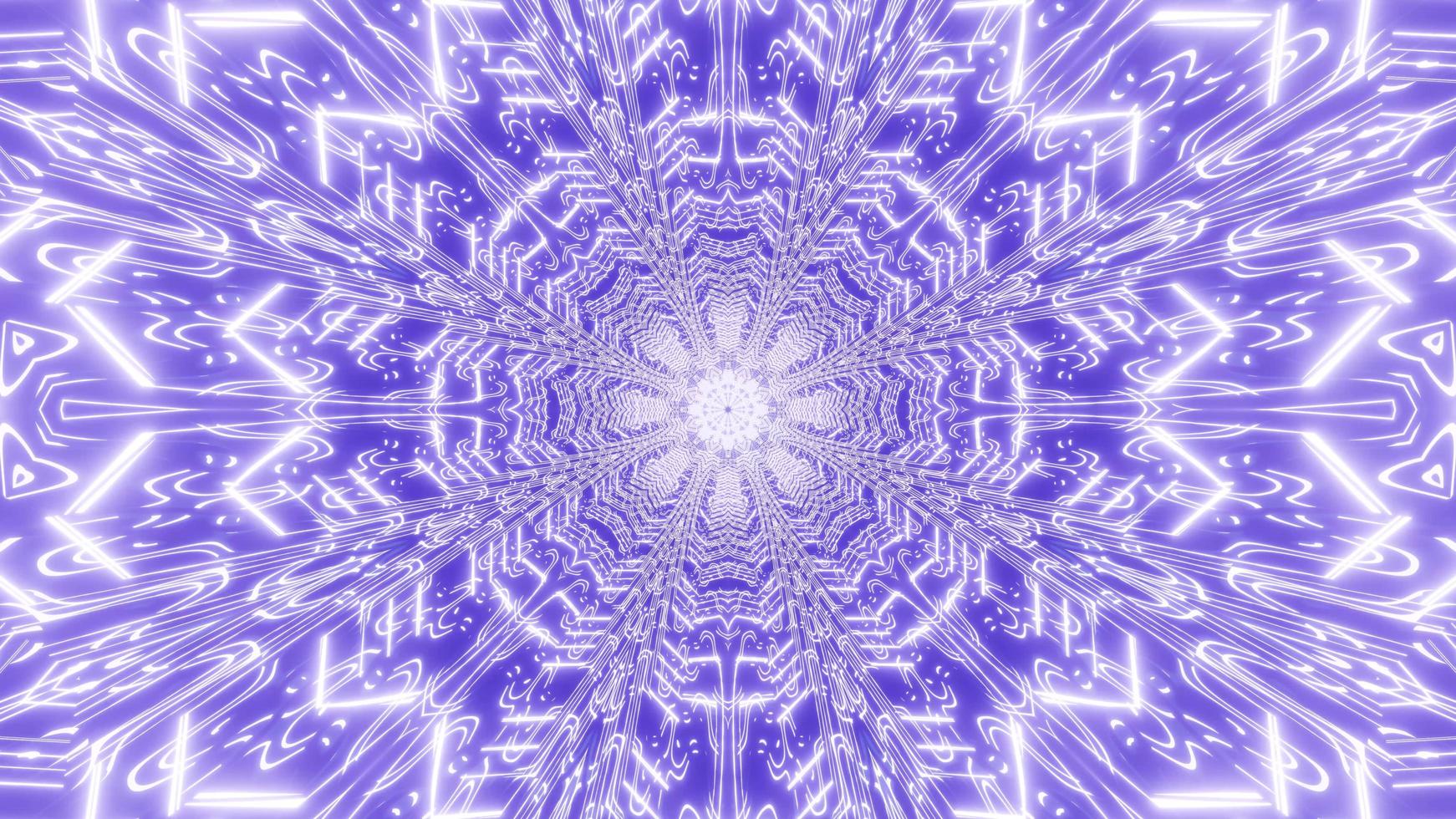 Colorful 3d illustration kaleidoscope design for background or wallpaper photo