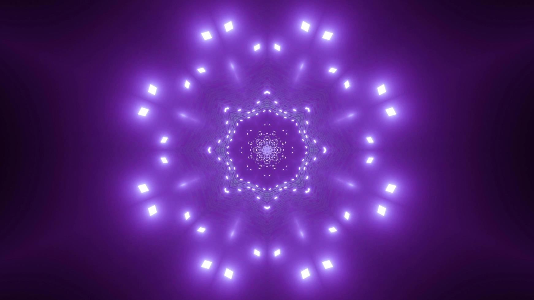 Snowflake shape 3d illustration kaleidoscope design for background or wallpaper photo
