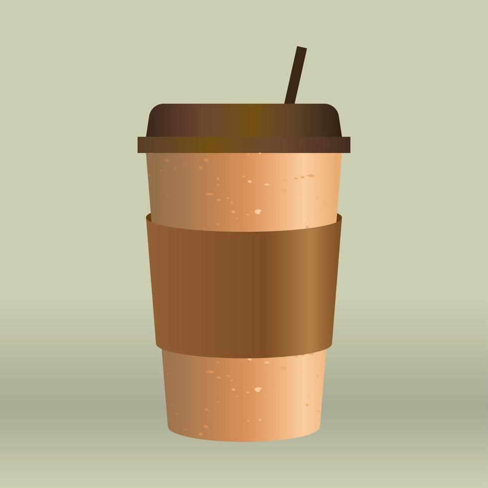 Cup of coffee mockup vector