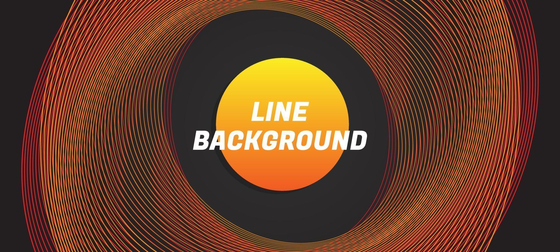 Line style on black background premium vector illustration
