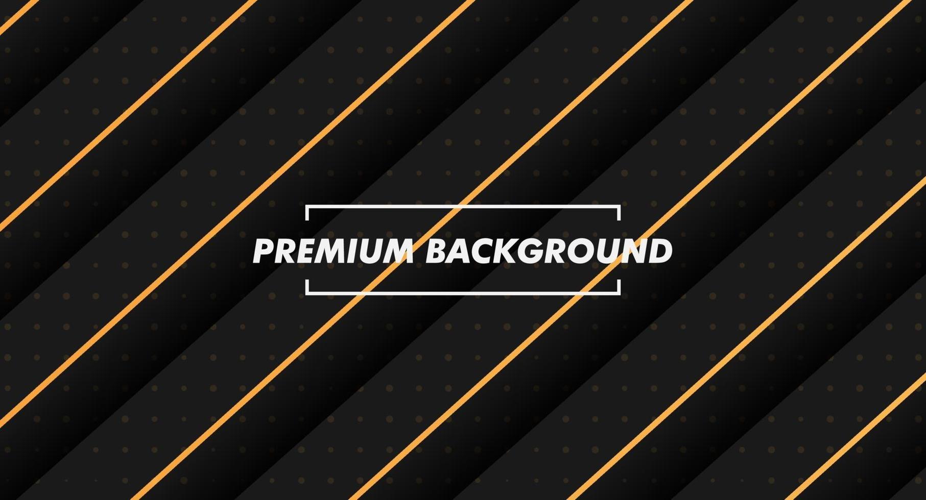 Premium black background with gold glitter vector illustration