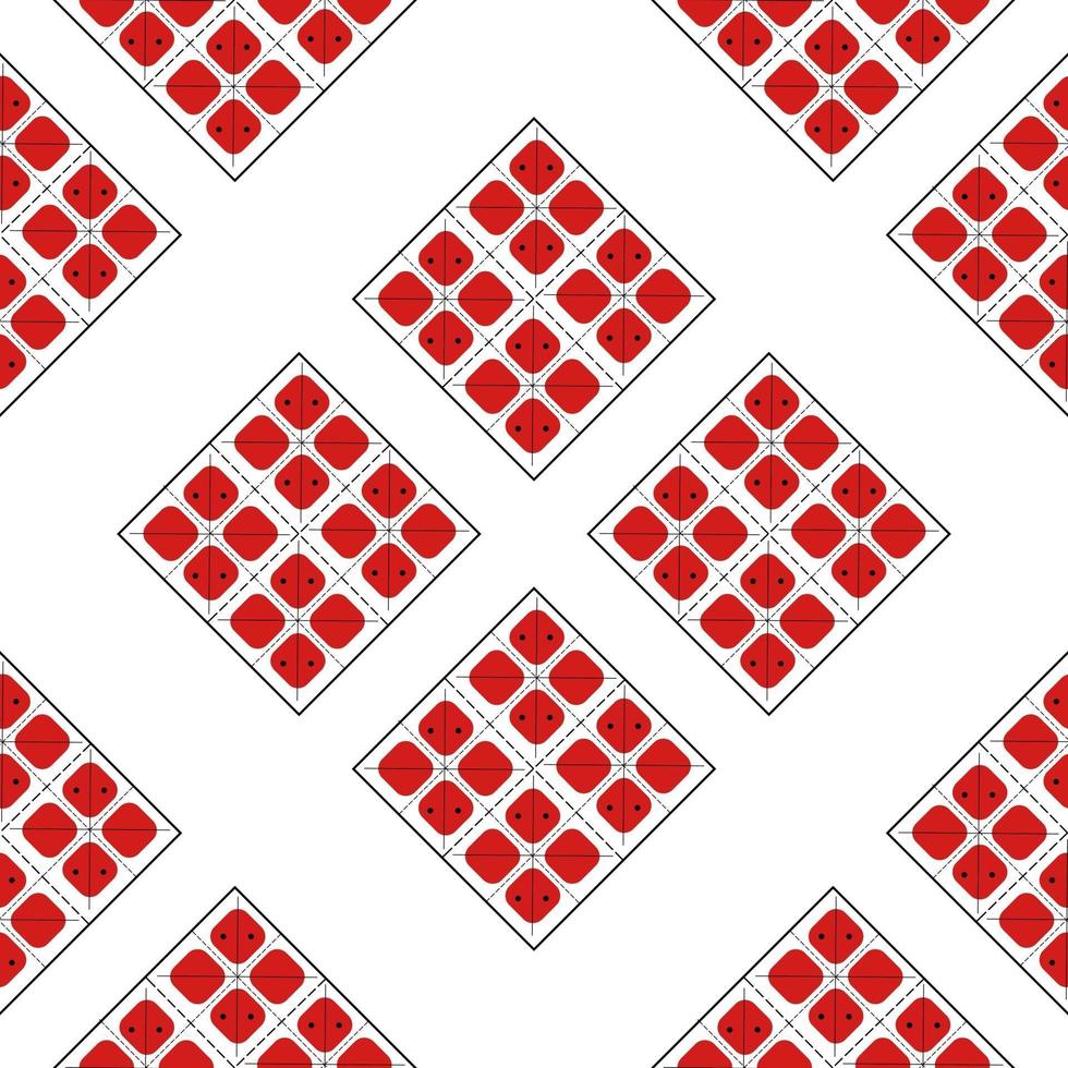 Romanian and moldavian seamless pattern with traditional motifs. Repetitive eastern european background for national clothes. vector