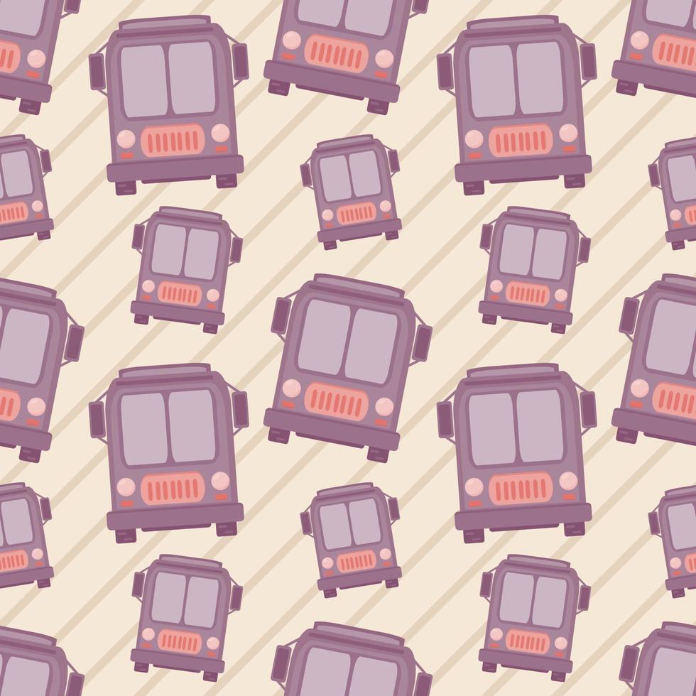 bus seamless pattern vector illustration