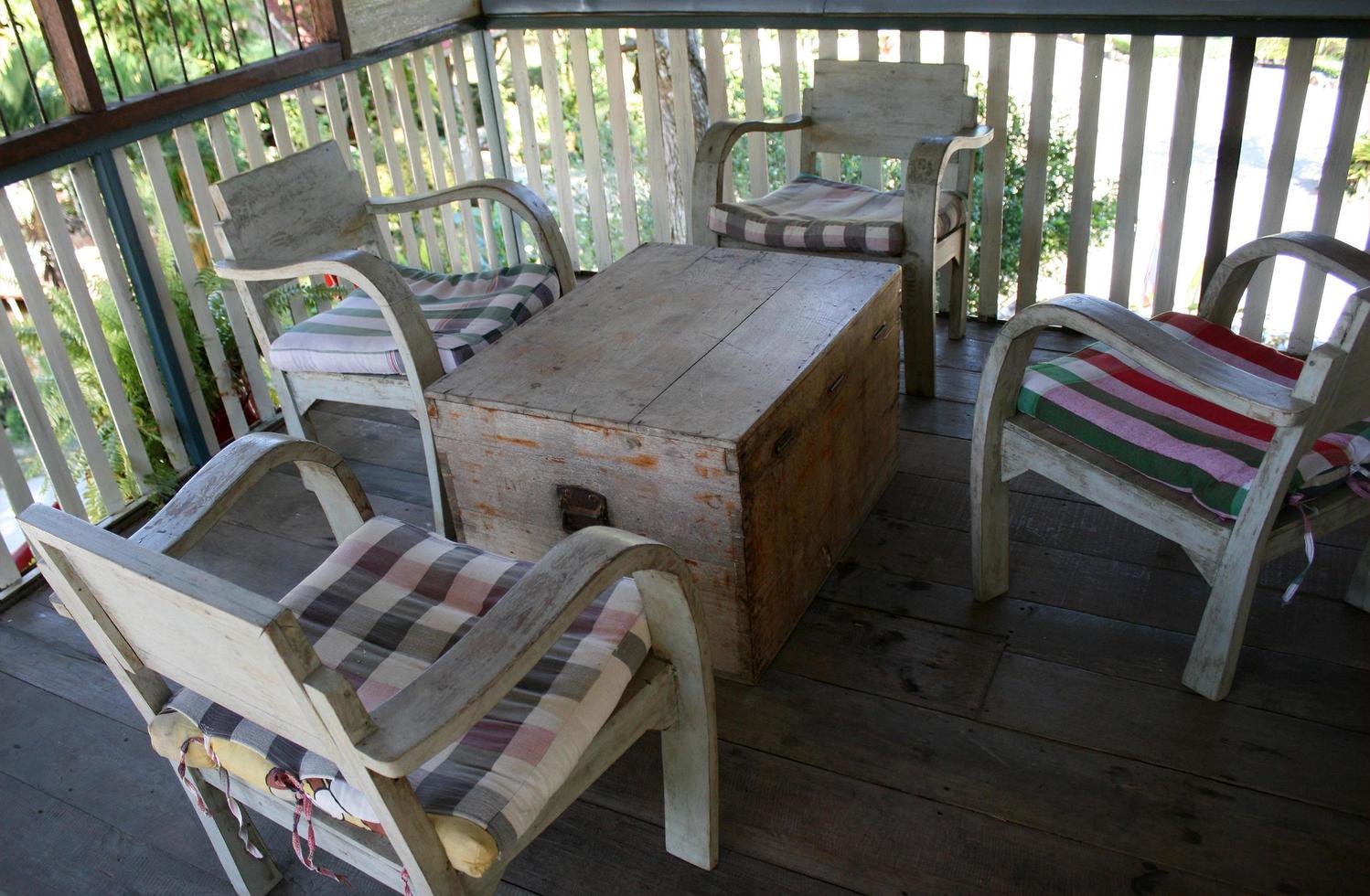 Old patio furniture photo