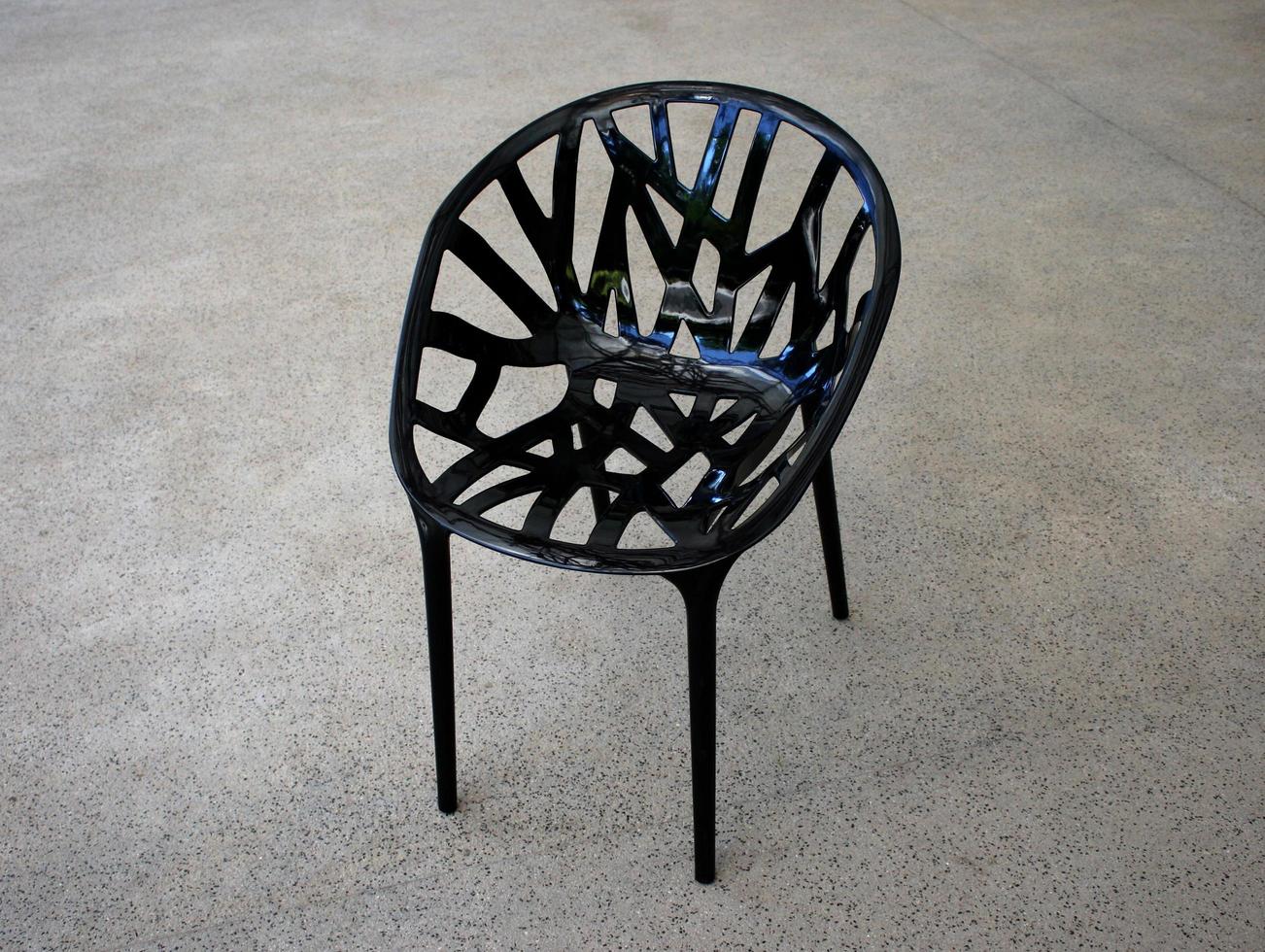 Modern black chair photo
