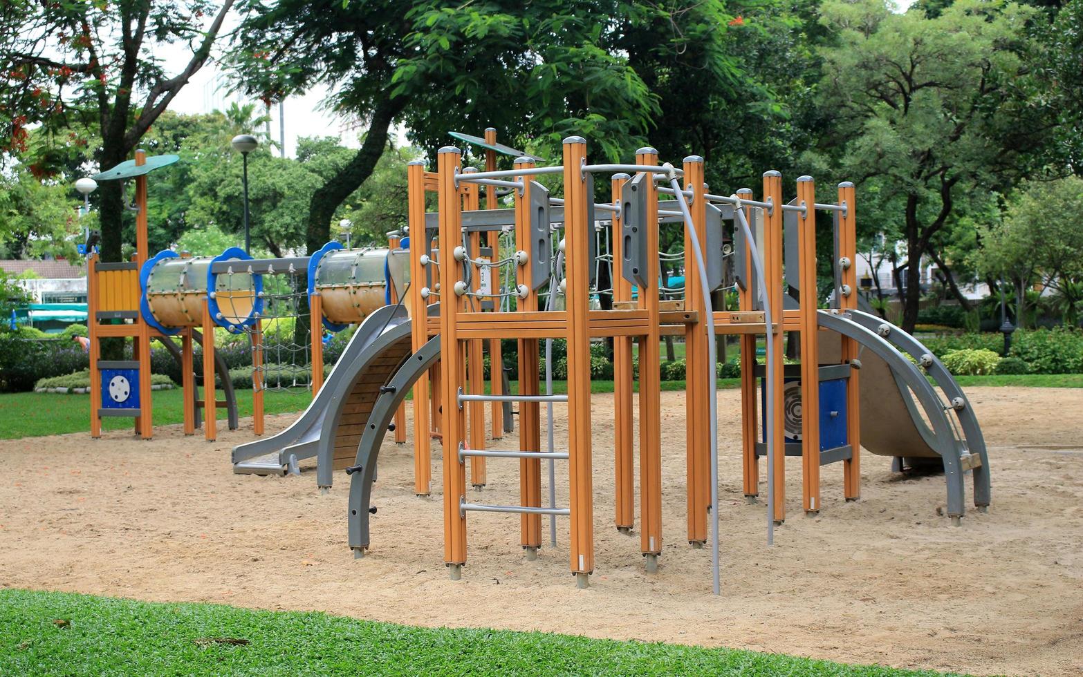 Playground area in a park photo