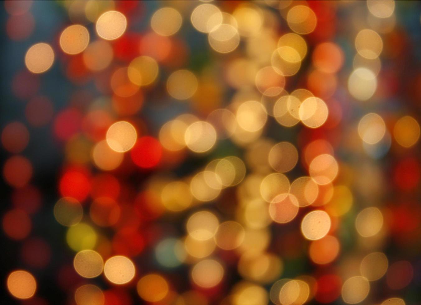 Red and gold bokeh photo