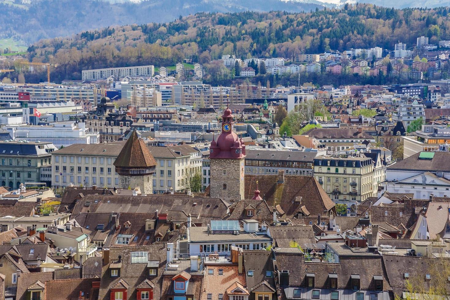 vista de la ciudad de lucerna, suiza foto