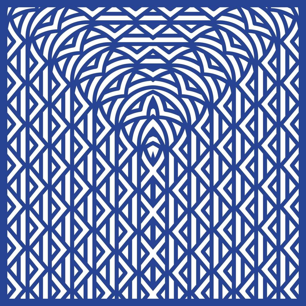Pattern Rounded Design Vector Art