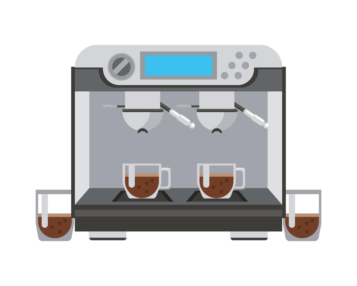 maquina de cafe vector