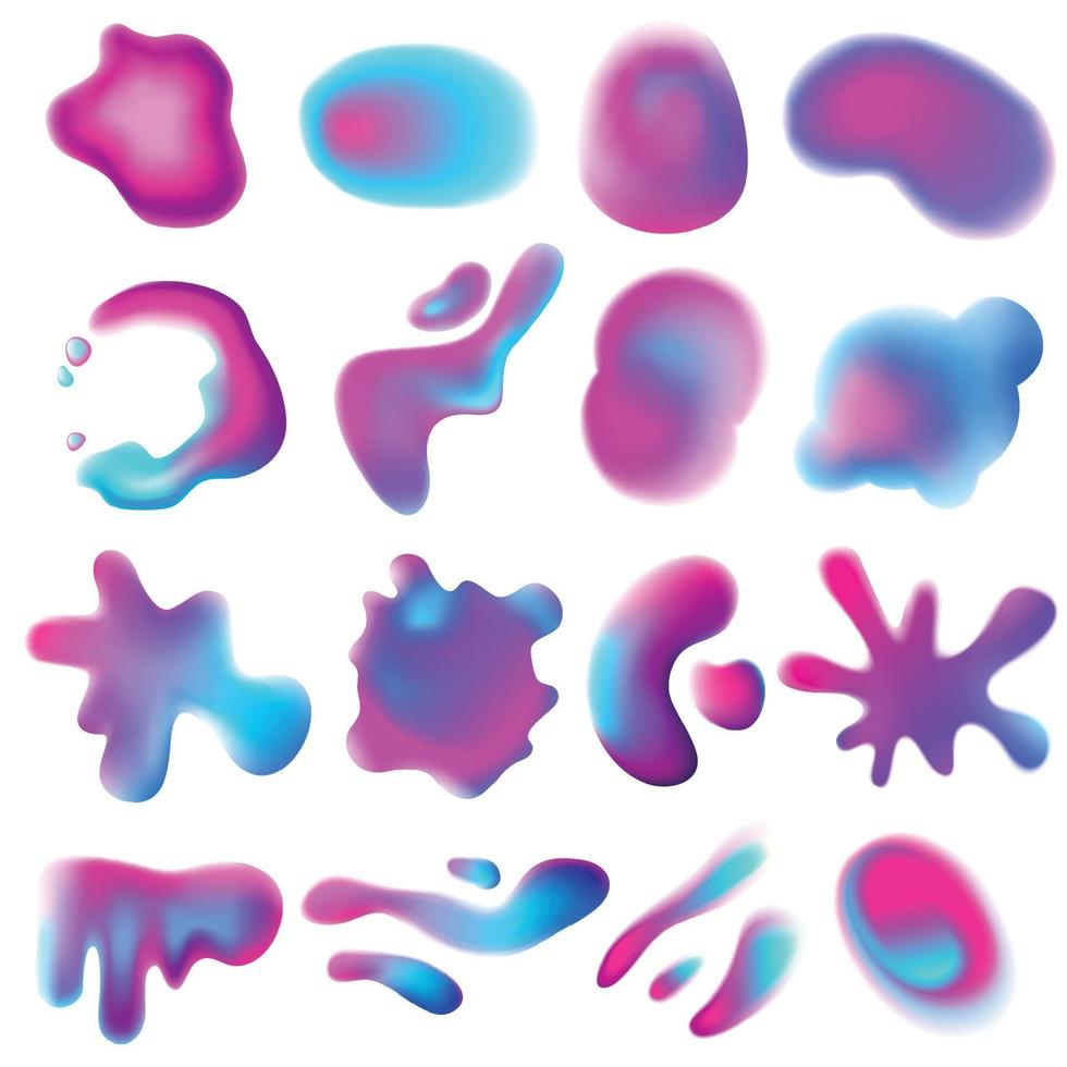 vibrant gradient design elements vector