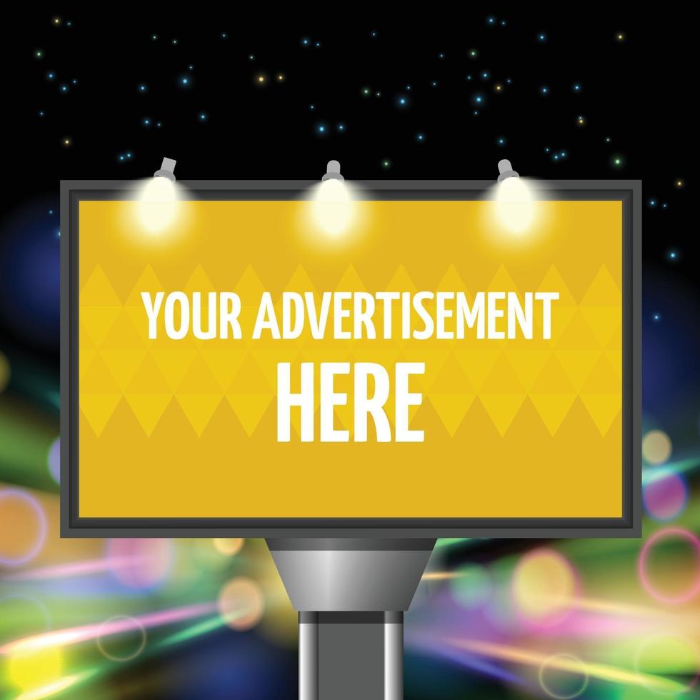 Street advertisement city background vector