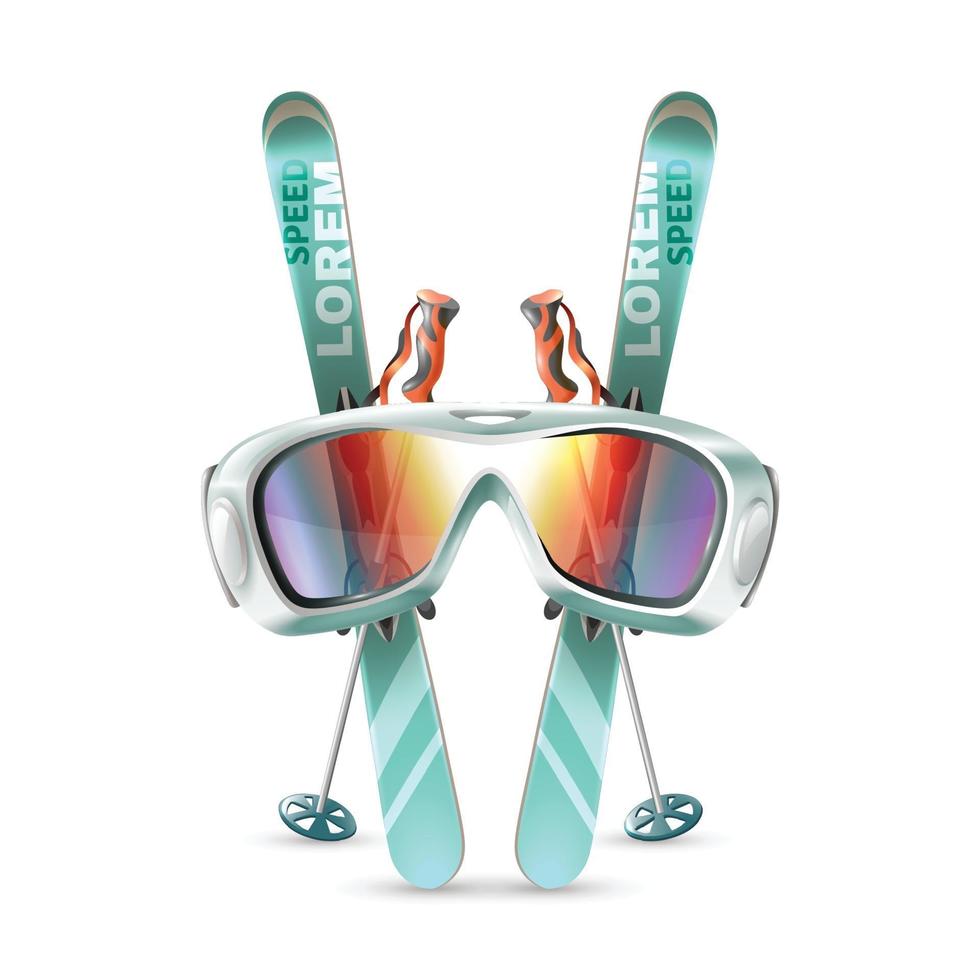 ski club set vector