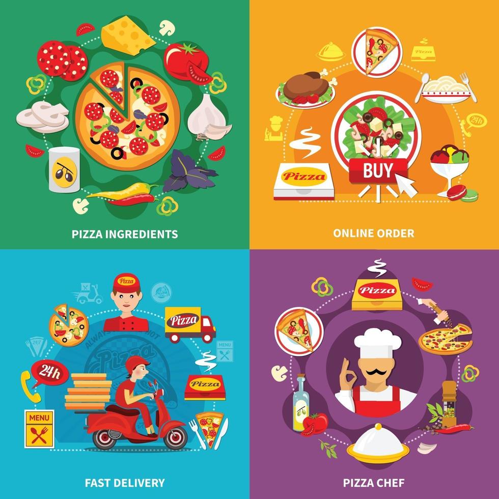 Pizza vector illustration