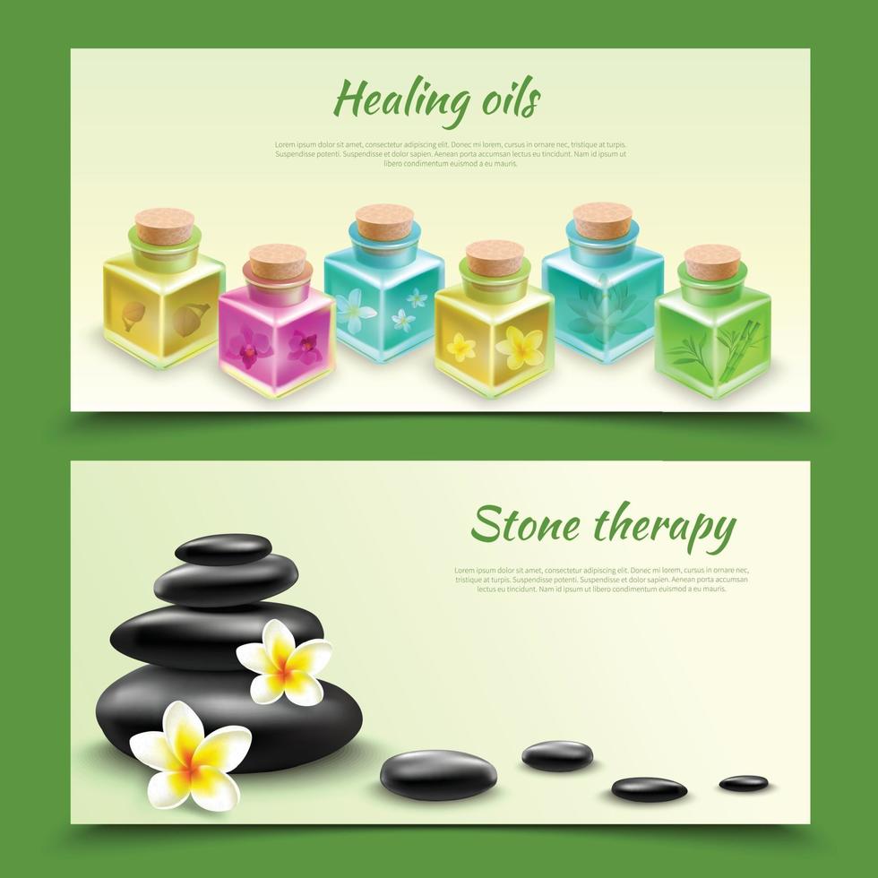 SPA realistic set vector